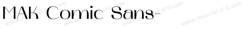 MAK Comic Sans字体转换